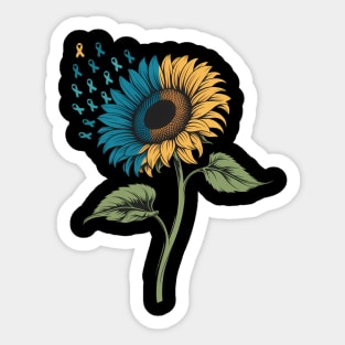 Suicide Prevention Awareness Sunflower Sticker